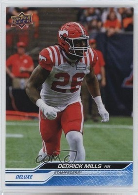 2024 Upper Deck CFL Deluxe /250 Dedrick Mills #76 0p0t