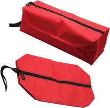 Tool Pouch Tote Bag Canvas Zipper Tools Multi-purpose Organize Red 