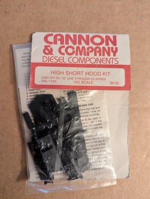 Cannon & Company HN-1101 High Short Hood Kit HO Scale EMD GP/SD 35-50