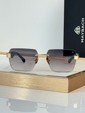 Maybach The Magic I Luxury Sunglasses Rimless Gold Frame Gradient Lens 59-17-140