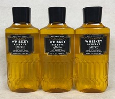 3 Bath  Body Works Whiskey Reserve Men  s Shop 3-IN-1 Hair Face Body Washes