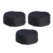 Breathable Mesh Top Skull Cap Catering Chefs Hat with Adjustable Strap Black