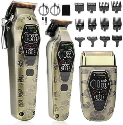 Bomxin Hair Clippers for Men Professiona,3 in 1 T-Blade Barber Clippers and T...