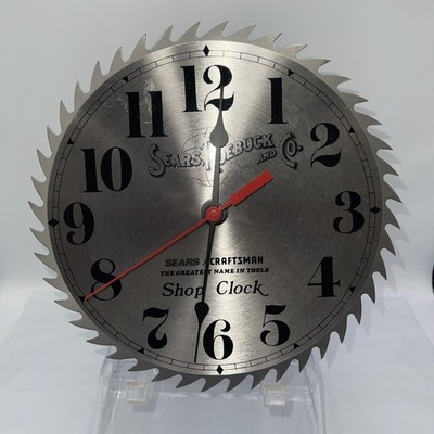 Craftsman Shop Clock 10'' Saw Blade Sears Collector's Tested Works