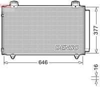 Denso Kondensator Klimaanlage DCN50043 FüR Toyota Corolla NDE120_ NDE120R VVT