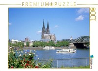 Calvendo Puzzle Cologne On The Rhine | 1000 Pieces, Finished Size 25.2 × 18.9 In