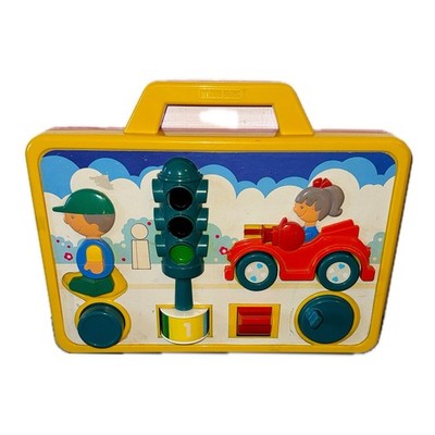 Vintage Blue Box Motorik Baby Spielzeug 80er 90er Jahre Retro toys rare