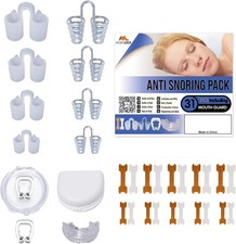 Anti-Snoring Device for Different Types of Snorers - (Pack of 31) - Comes with
