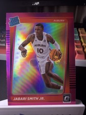 2022 OPTIC PINK JABARI SMITH JR. RATED ROOKIE CARD #9 AUBURN TIGERS. rookie card picture