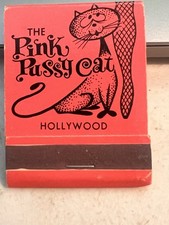 The Pink Pussycat Hollywood California Matchbook 7969 Santa Monica Blvd