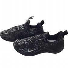 Nike BQ6044 Slip-On Sneakers Men's UK 8 Black White Knit Pattern