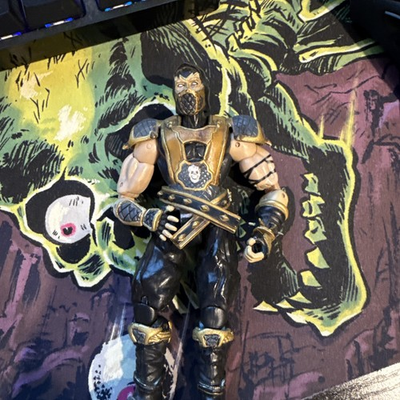 #ad Mortal Kombat Scorpion Action Figure MK DECEPTION Jazwares 2005 6quot; $40.99
