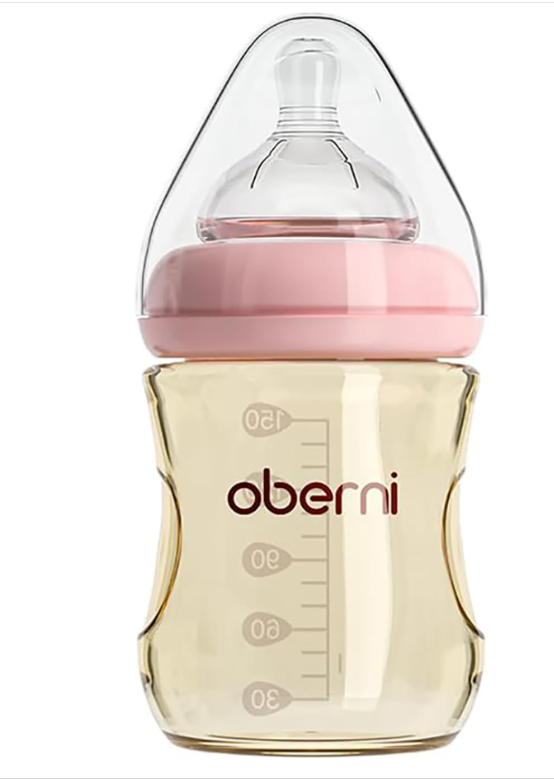 Oberni Baby Bottles 0-3 Months, Anti-Colic Baby Bottle wi 1Slow Flow Teat, 150ml