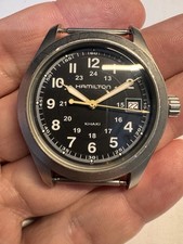 Hamilton Khaki Military Rare Watch Vintage Not Working For Parts Repair