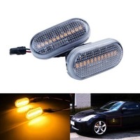 LED Seitenblinker-Repeater Licht Klar FüR Nissan Qashqai Note Cube Navara