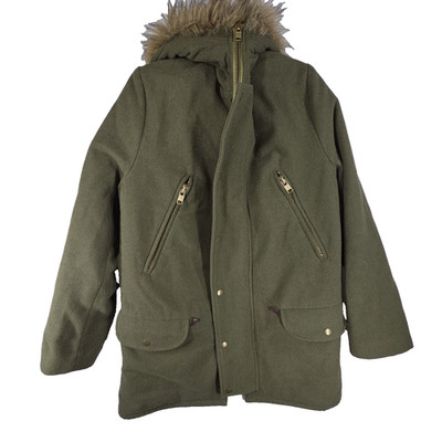 Vtg Gant Parka Jacket Medium Evening Green Warm Winter Designer Coat Cold Jacket