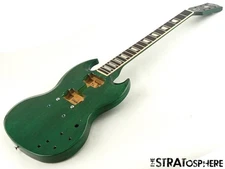 Gibson USA SG Standard Model BODY w/ NECK, Mahogany Nitro Translucent Teal