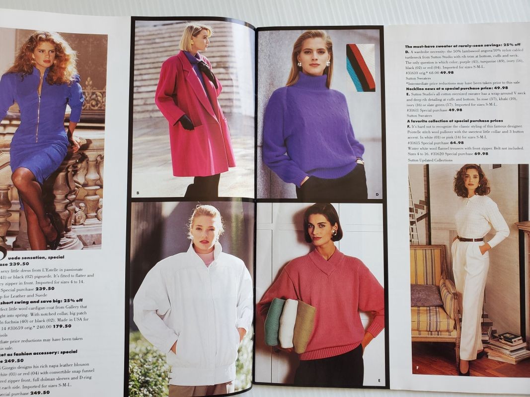 1988 Bloomingdale's Catalog VENDELA Vanessa Duve Yasmin Le Bon Jill Goodacre