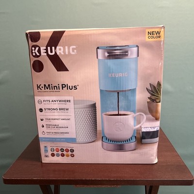Keurig K-Mini Plus Single Serve K-Cup Pod Coffee Maker Cool Aqua