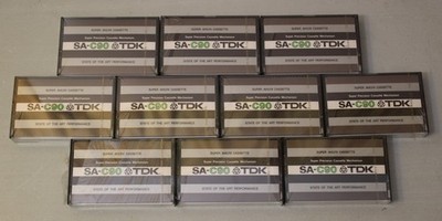 Lot of 10 TDK SA-C90 Super Avilyn Audio Cassette Tape NEW READ DESCRIPTION