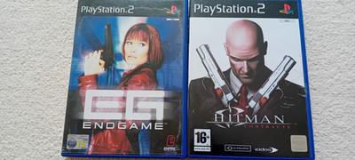2 Spiele Hitman Verträge & z.B. Endspiel Playstation 2 PS2 mit Anleitung