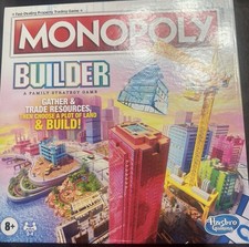 Monopoly Builder Board Game Kids Family Strategy Game Hasbro Stack