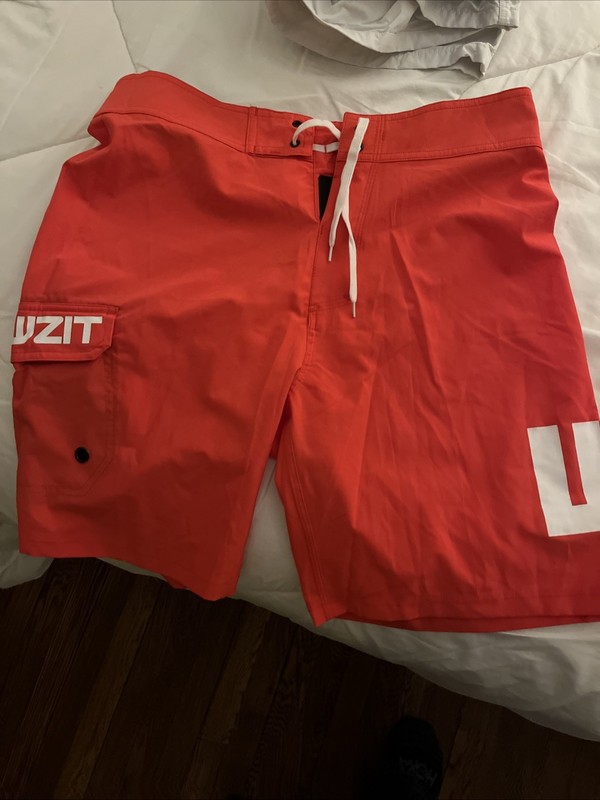 Howzit Swim Trunks Size S Bright Orange Men