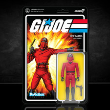 GI Joe Red Laser Action Figure 3.75  Super7 ReAction Retro Collection