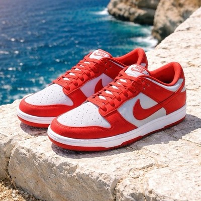 Nike Dunk Low UNLV 2021 Medium Grey Varsity Red DD1391-002 Sneaker Size 7.5 New