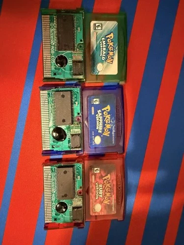Pokemon Sapphire, Ruby, Emerald Gameboy Advance Saves Works And Tested