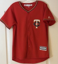 MLB Minnesota Twins Max Kepler #26 Youth XL Majestic Brand Red Cool Base Jersey