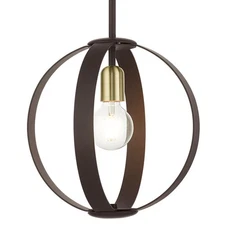 Livex Lighting 46413 Modesto 12"W Pendant - Bronze