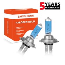 2x H7 Halogen 100w 12v Lowhigh Beam Headlightfog Bulbs Blue Glass 4200k Pair