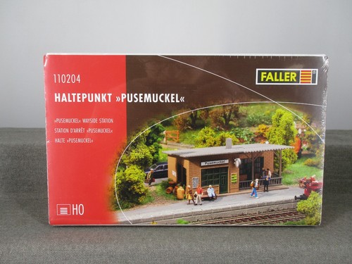 Faller H0 110204 kit punto de parada "Pusemuckel" sin construir sellado en embalaje original | Condition: Gebraucht