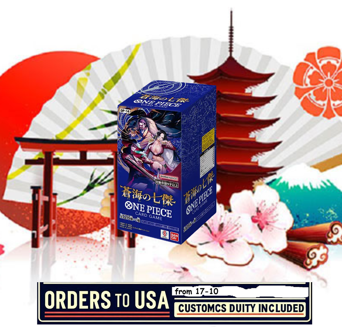 Seven Heroes of the Blue OP-14 Booster Box Sealed One Piece