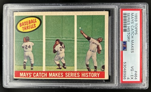 1959 Topps Willie Mays #464 Giants PSA 4