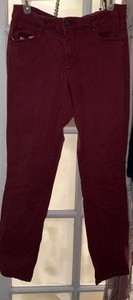 Sonoma Goods For Life Pants Womens 12 Red Skinny Stretch Twill Jegging Casual