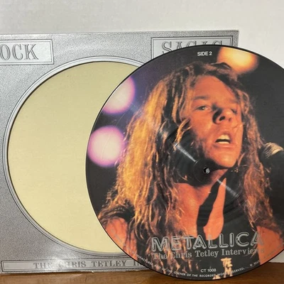 Vintage Metallica Picture Disc 1987 Vinyl Record Chris Tetley Interview CT1008 - image 1 of 4