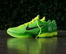 New Nike Kobe 6 Protro "Grinch" - Christmas Mamba Style - Green Hornet Man