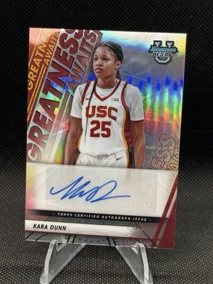 Kara Dunn 2025-26 Bowman University's Best Greatness Awaits Auto GA-KD USC Guard