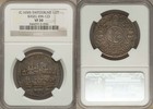 Rare Silver Coin Ca. 1650 Switzerland Half Thaler Basel City View KM-123 NGC VF