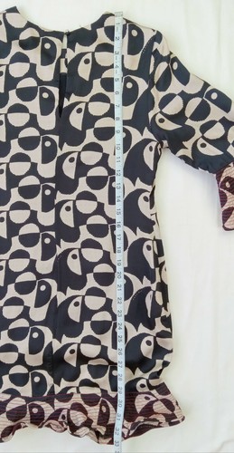 Small Farm Rio x Anthropologie Tropical Geo Toucan Mini Dress Wired Ruffled Hem - Picture 23 of 23