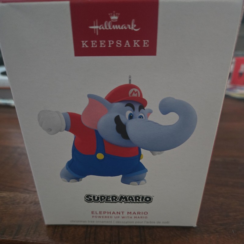 2025 Hallmark Ornament - ELEPHANT MARIO - 4th in Powered Up w/Mario Series - NIB