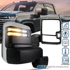 Power+Heated Fits 2020-2025 Chevy Silverado 2500HD Side Tow Mirrors + LED Signal