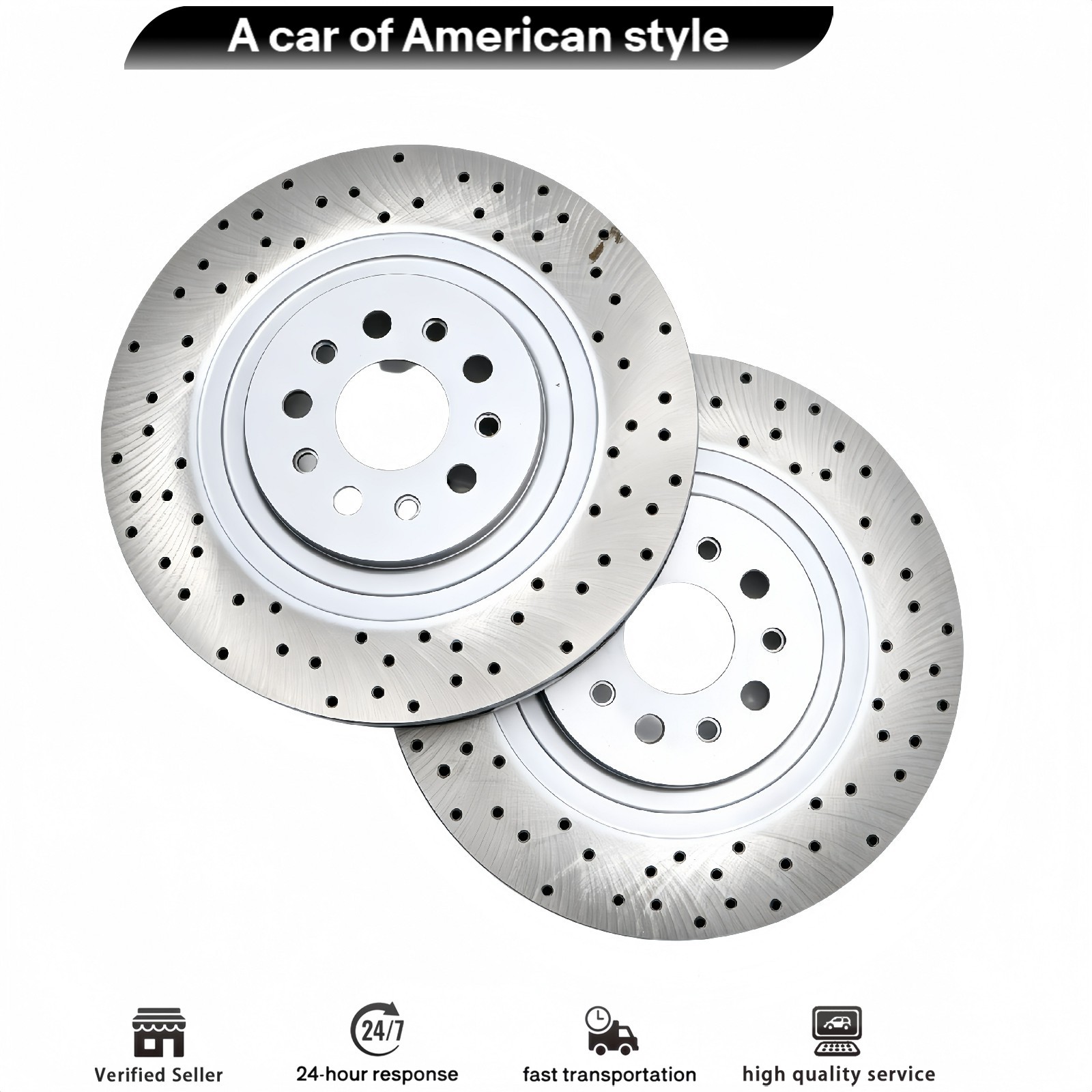 Maserati Ghibli S 2014 Front Brake discs Pair P/N 670030935