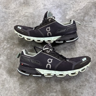 On Cloud Flyers 5 Womens Size 10 Running Athletic Gray Black Mint Shoe Sneakers On Cloud Flyers 5 Womens Size 9 Running Athletic Gray Black  main image 3