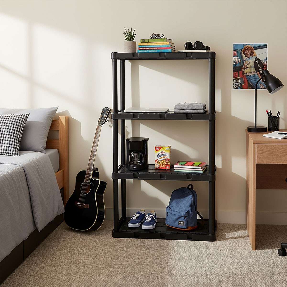 Strata Heavy Duty 4 Tier Shelving Unit