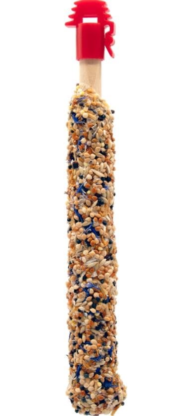 Sticks perruches aux fruits exotiques et fleurs séchées, lot de 4 bâtonnets Prestige 60 g - 4