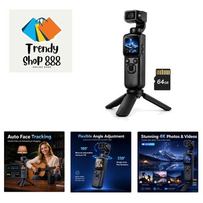 Ultra Compact 75MP Vlogging Camera with 4K Resolution and 1.72'' Touch Control