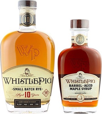 WhistlePig 10 Jahre Small Batch Rye Set mit Barrel Aged Maple Syrup Gratis (Ahor
